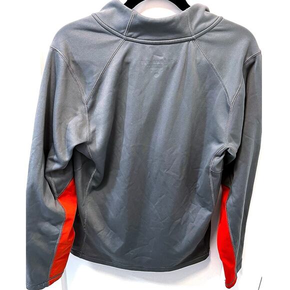 Nike ThermaFit 1/4 zip Pullover • Mens Small in Grey & Orange •Pre-Owned• - Picture 5 of 8